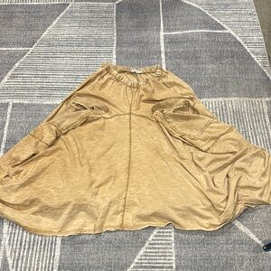 Tempo Paris Asymmetrical Tan Skirt